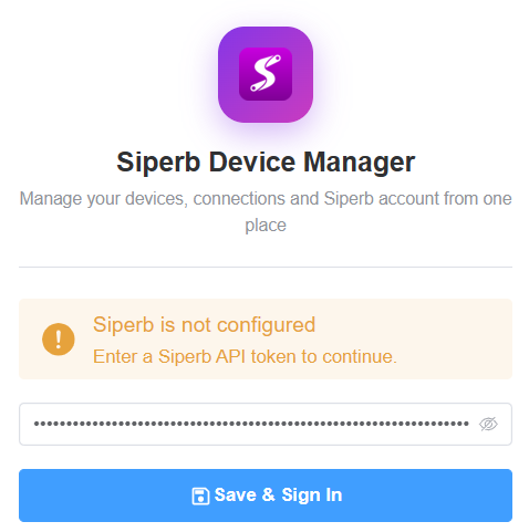 Connex Store marketplace showing the Siperb app and Install button