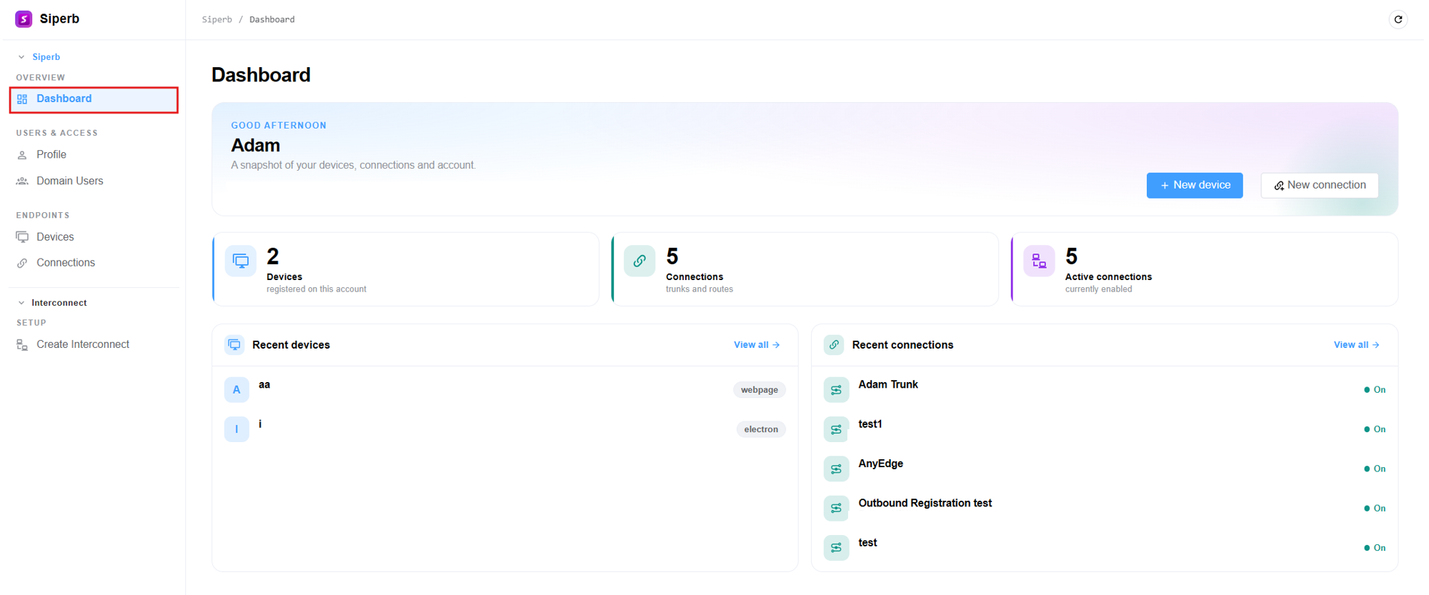 Connex Store marketplace showing the Siperb app and Install button