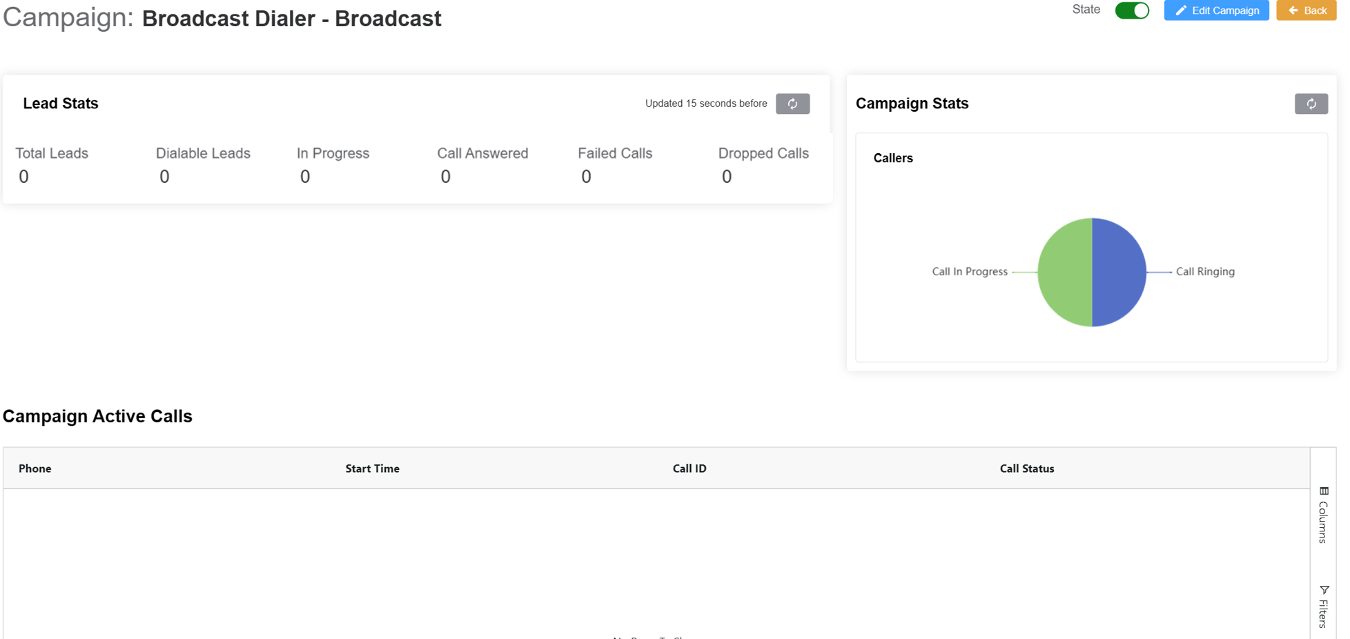 Auto Dialer Campaign Configuration